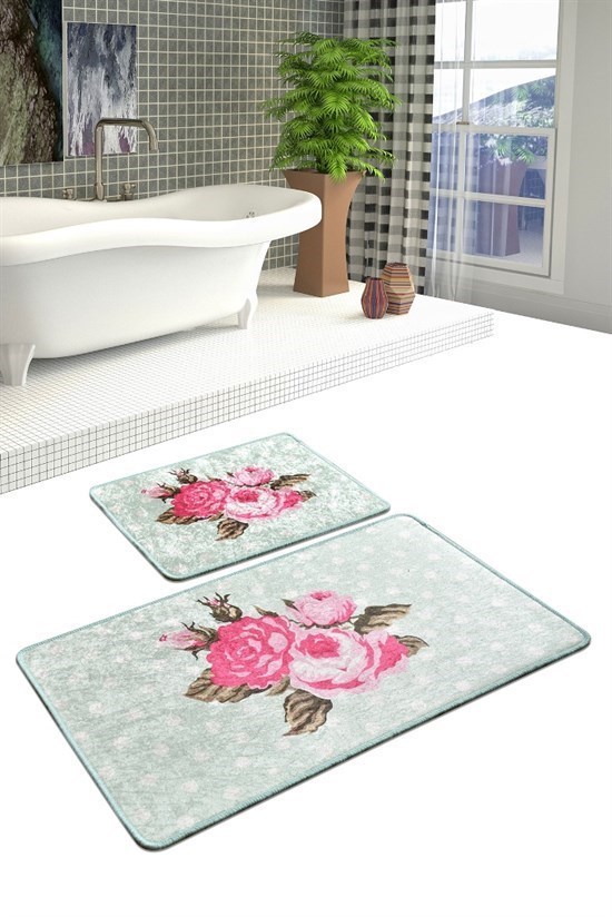 Monet Mint Djt 2 Li Set Banyo Paspası Klozet Takımı-22443