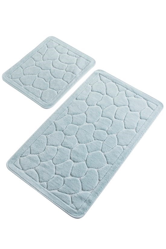 Lıno Mavı Cotton 2 Lı Set Banyo Paspası-22071