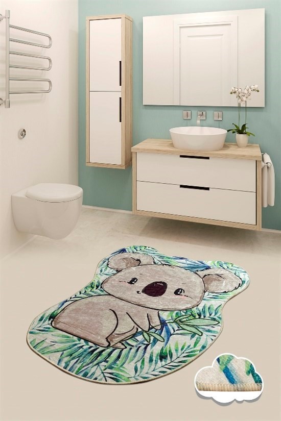 Koala Shape 80X100 Cm Banyo Halısı, Paspas-21903