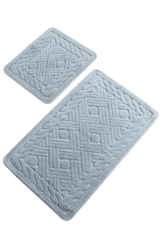 Danıel Mavı Cotton 2 Lı Set Banyo Paspası-20950