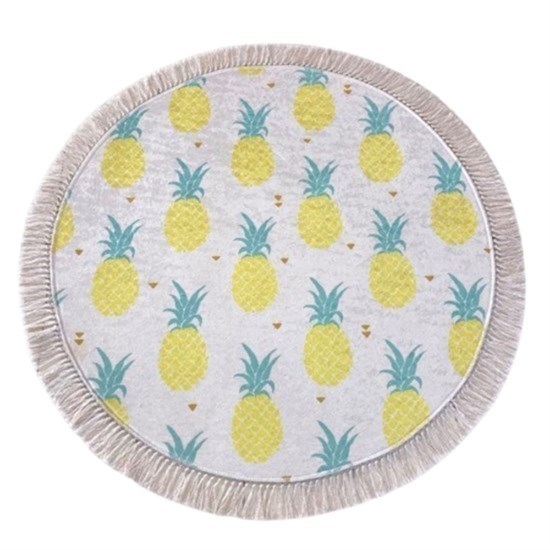 Ananas Djt Çap 100 Cm Banyo Halısı-20226