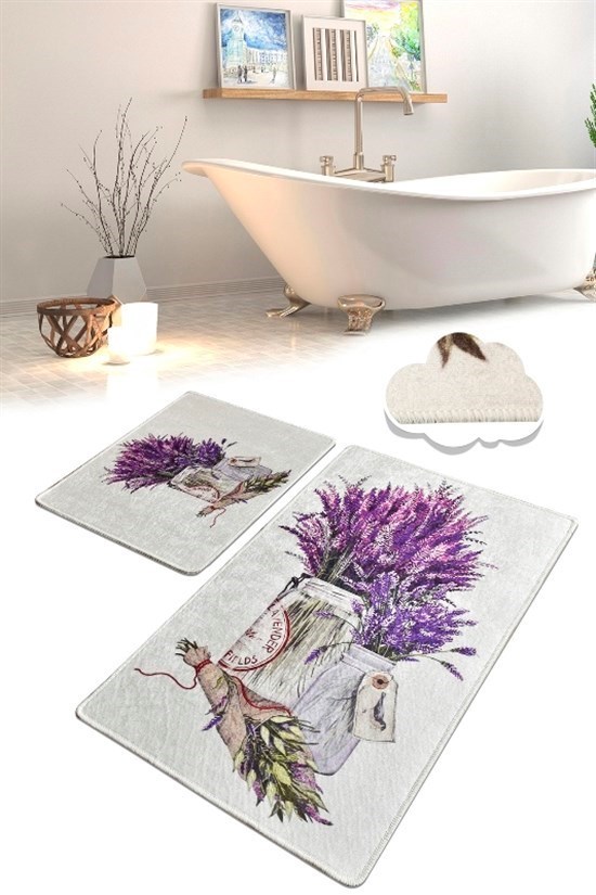 Purpura Djt 2 Li Set Banyo Paspası Klozet Takımı-22867