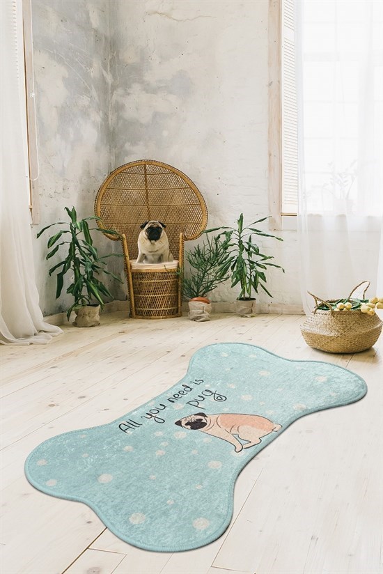 Pug Djt 70X120 Cm Pet Paspası, Köpek Paspası, Halısı-22861