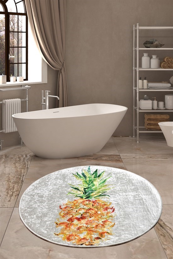 Pıne Djt Çap 100 Cm Banyo Halısı-22761