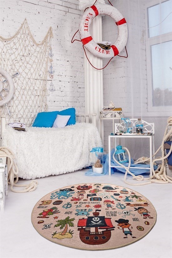 Pırate 200X200 Çocuk Ve Bebek Halısı-22780
