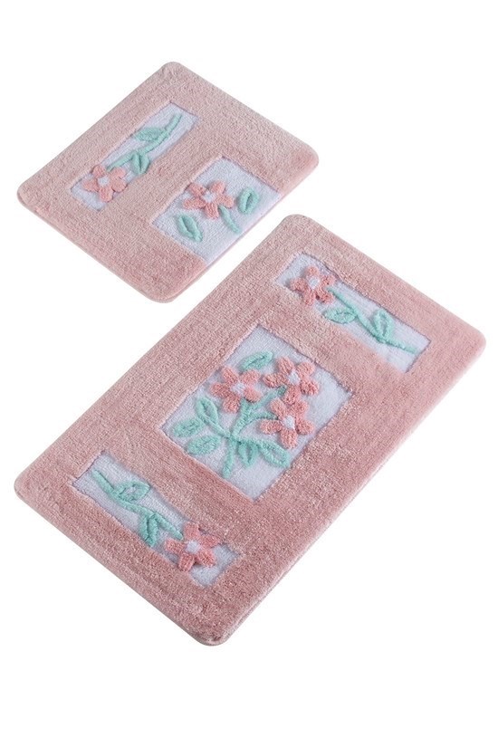 Lında Pembe 2 Lı Set Banyo Paspası-22056