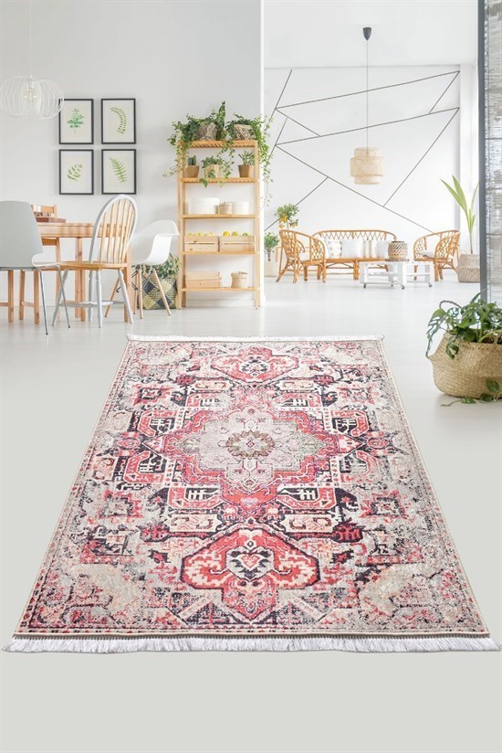 Vogue Renkli Djt 120X180 Cm Dekoratif Yıkanabilir Halı-23470