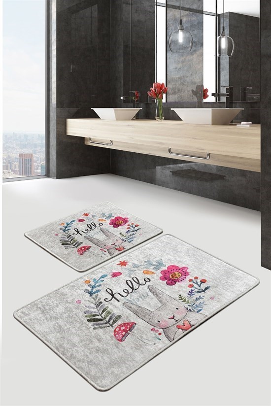 Hello Spring Djt 2 Li Set Banyo Paspası Klozet Takımı-21593