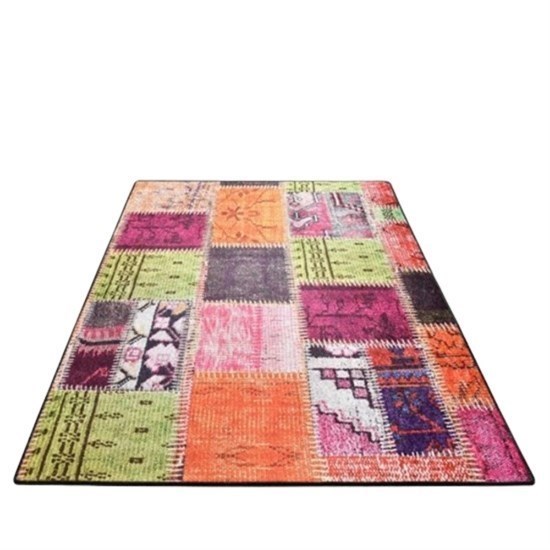 Alvina Renkli Djt 100X200 Cm Dekoratif Yıkanabilir Halı-20199