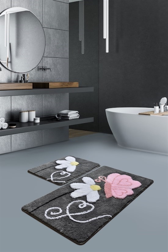 Ponte Füme 2Li Set Banyo Halısı, Paspas-22841