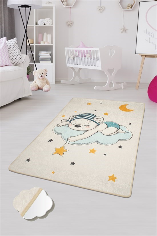 Sleep 100X160 Ekru Çocuk Ve Bebek Halısı-23159