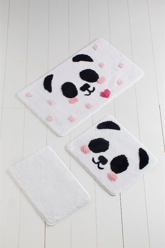 Panda 3Lü Set Banyo Halısı-22631