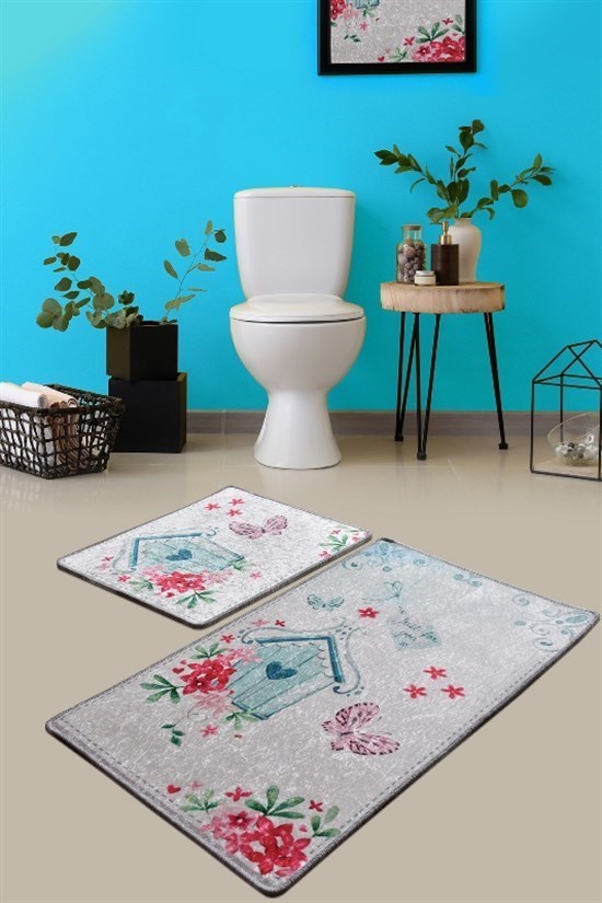 For You Djt 2 Lı Set Banyo Halısı, Paspas-21333