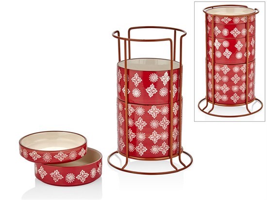 Kırmızı 4 Lu Kahvaltılık (6) - 34991