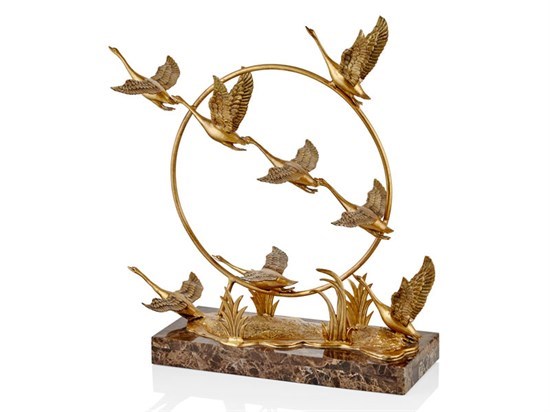 Yuvarlak Kuşlu Küçük Obje 63X21X68 Cm - 35344