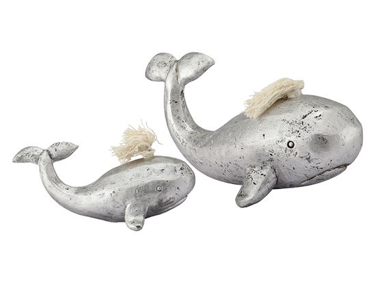 Whales Set Of 2 (26X13X12-17X9X8 Cm) (4) - 35217