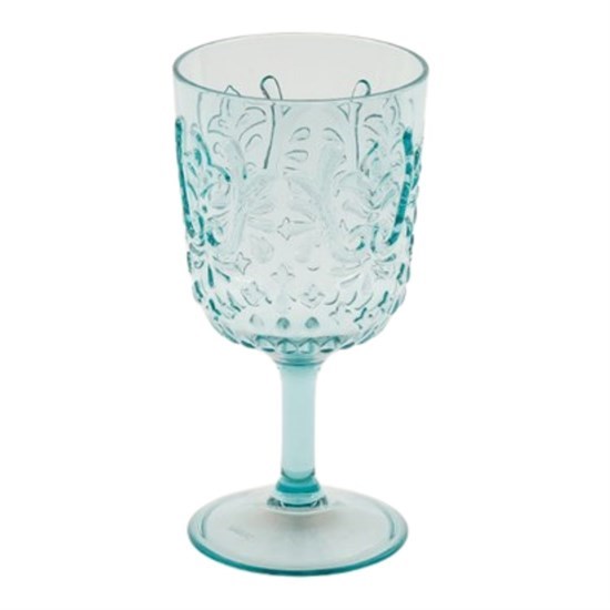 Sc Elmıra 8 Lı Akrılıc Mavi Goblet Set - 34795