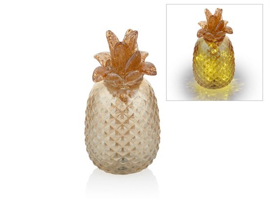 Ledlı Büyük Ananas 12X12X23 Cm (9) - 35745